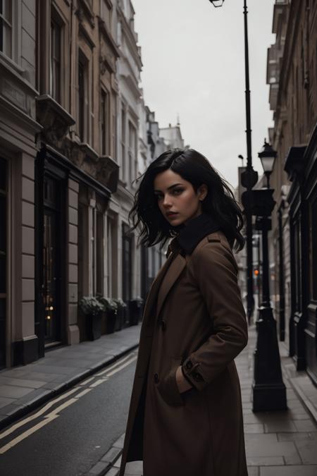 384309-3103223374-1 woman leaning forward brown coat black hair shadow london street dramatic lighting Malcolm Liepke,  _lyco_GoodHands-beta2_1.0_.png